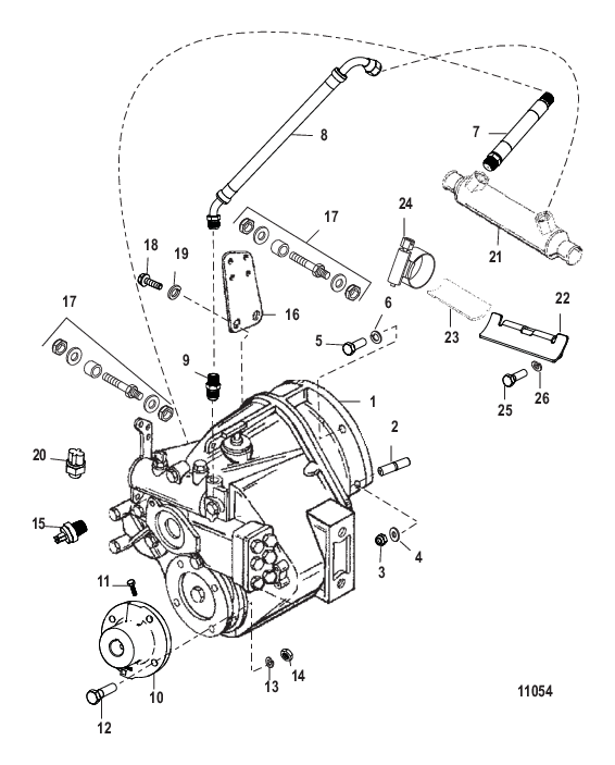 Трансмиссия и связанные детали (Borg-Warner 5000)