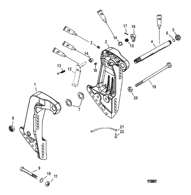 Транцевые кронштейны Torque/FleetMaster