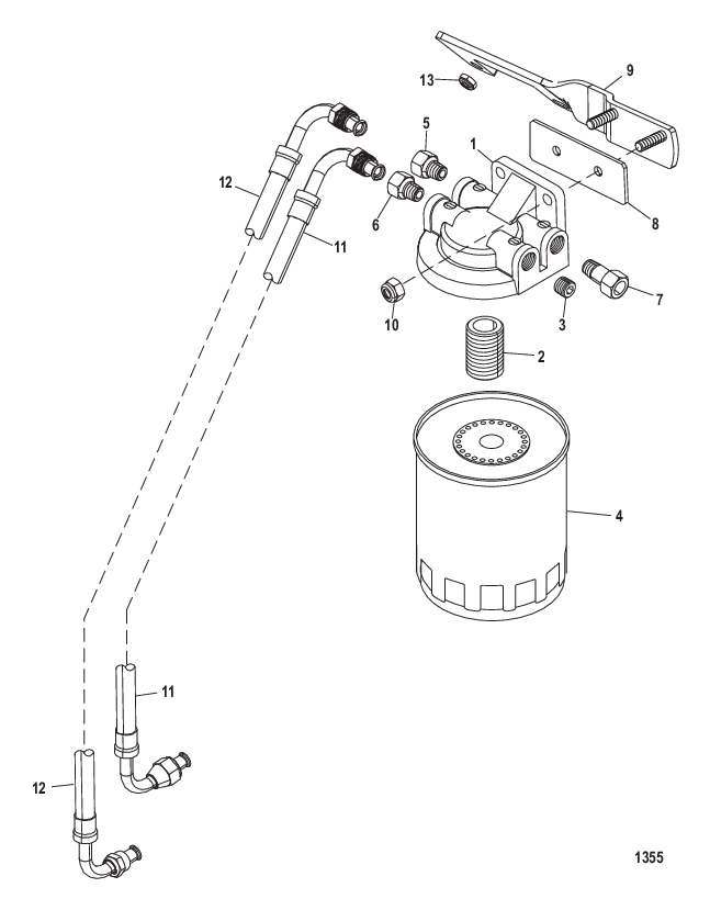 Топливный фильтр 350 Mag SN-0M311443/MX6.2L SN-0M311052 – ниже