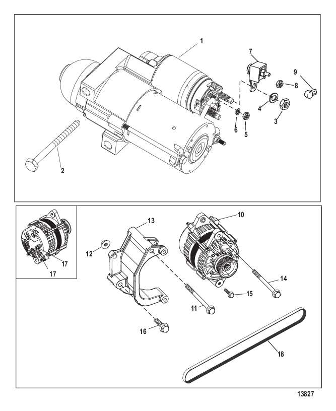 Starter and Alternator