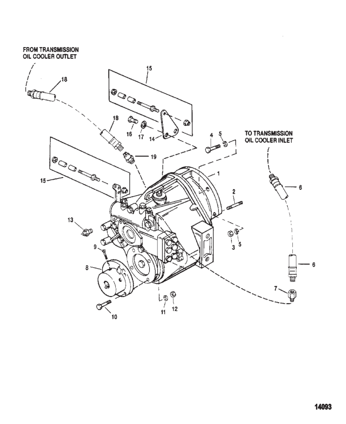 Трансмиссия и связанные детали (Borg Warner 5000)