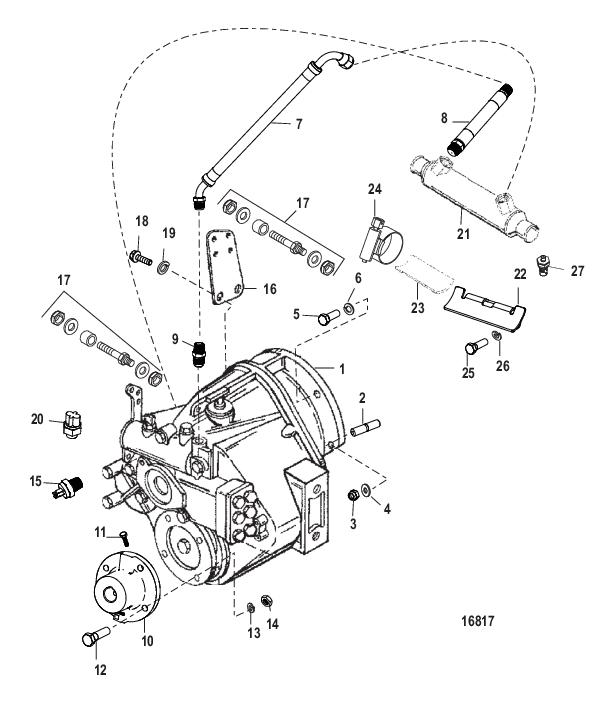 Трансмиссия и связанные детали (BORG WARNER 5000)