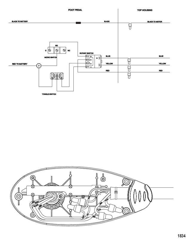 Схема электрических подключений (Модель BD36FB) (12 В)