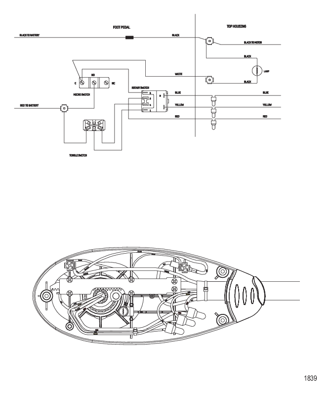 Схема электрических подключений (Модель FW54FB)