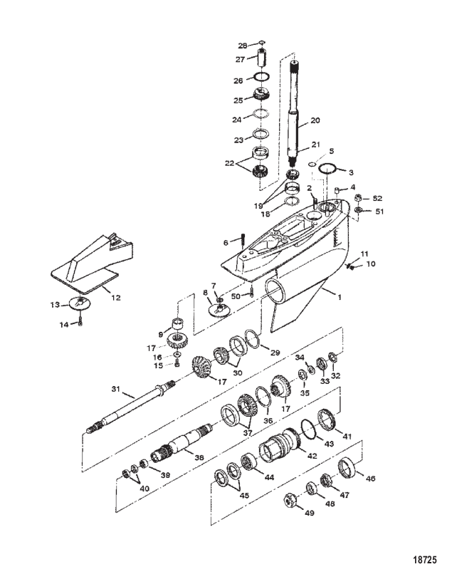 GEAR HOUSING (BRAVO III)