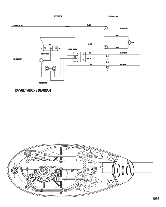 Схема электрических подключений (Модель FW60FB)