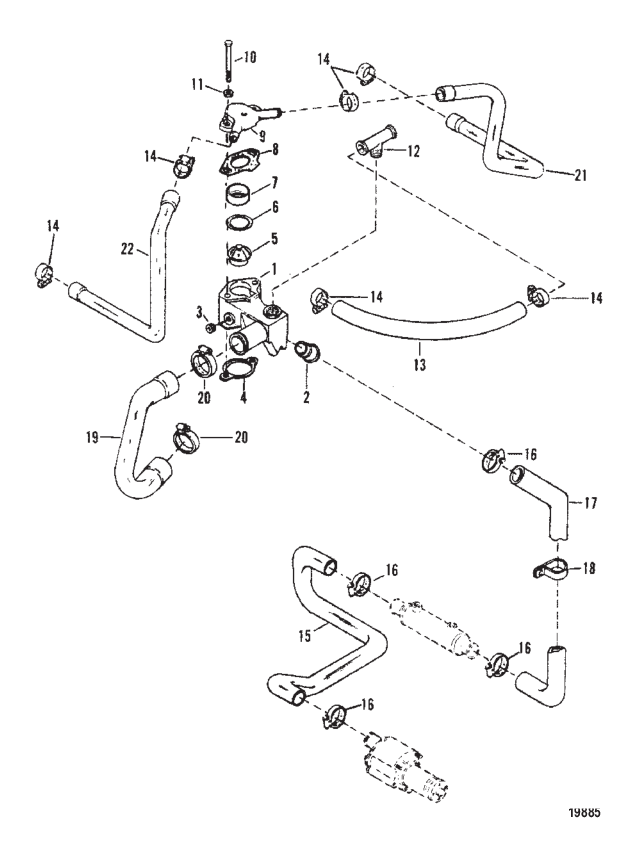 THERMOSTAT HOUSING (STANDARD COOLING)