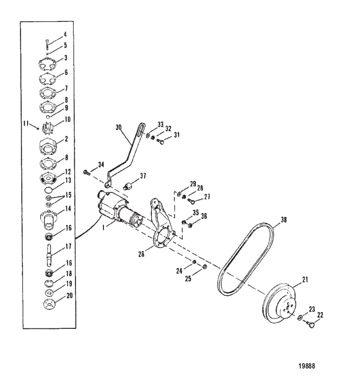 SEA WATER PUMP ASSEMBLY