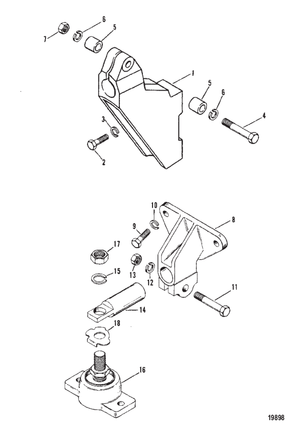 TRANSMISSION AND ENGINE MOUNTING (IN-LINE)