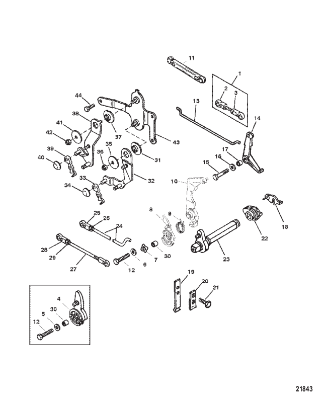 Throttle and Shift Linkage (Remote Control)