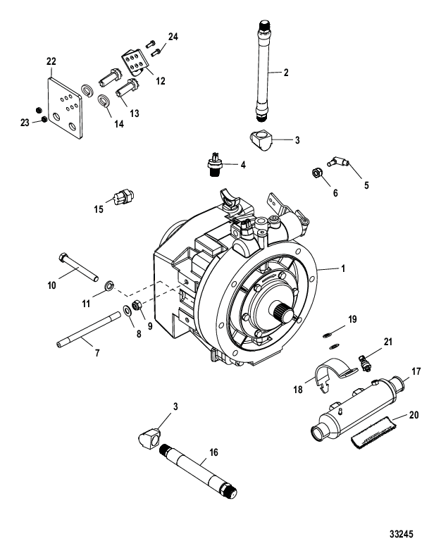 Трансмиссия и связанные детали (ZF – 45C)