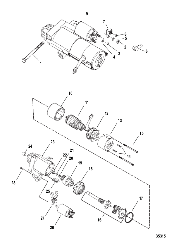 STARTER MOTOR (PG260-F1)