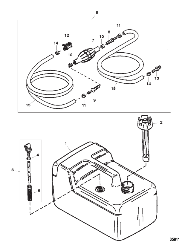 FUEL TANK AND LINE