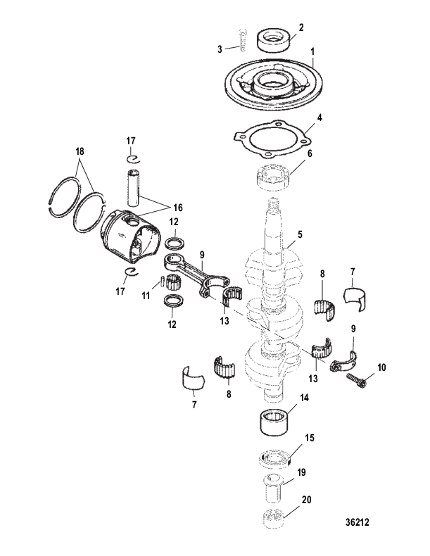 Crankshaft and Piston