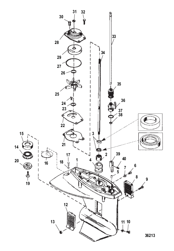 Gear Housing Assembly (Driveshaft)