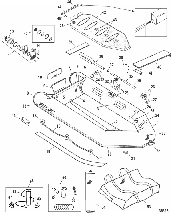 Модель Mercury Air Deck (285 Limited – белый)