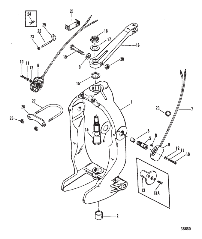 GIMBAL RING AND STEERING LEVER