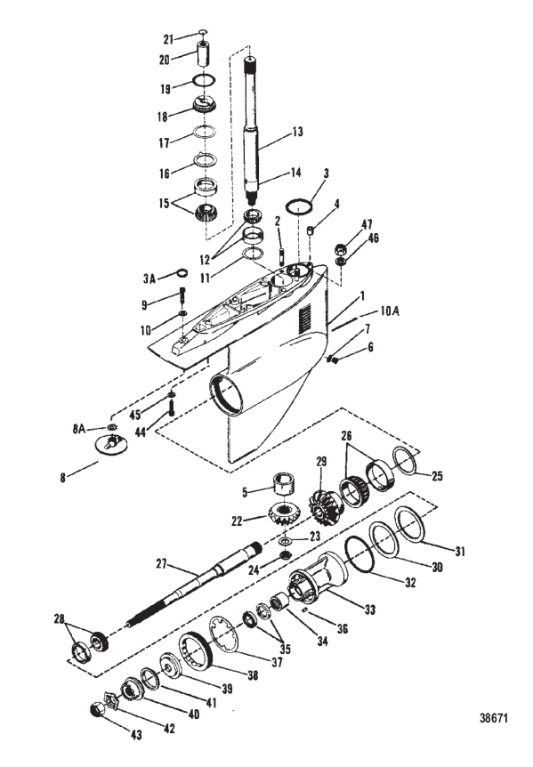 GEAR HOUSING (BRAVO II)