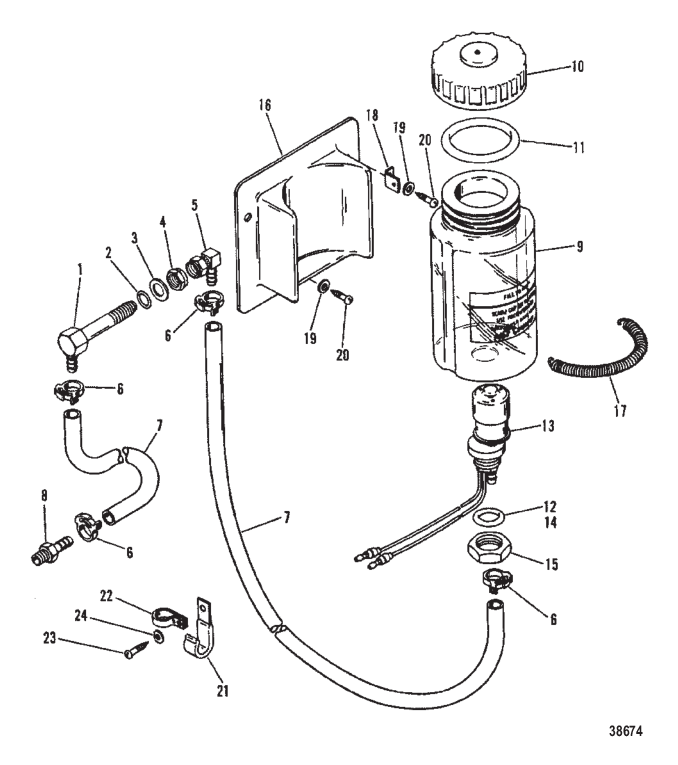 OIL RESERVOIR COMPONENTS (ROUND OIL BOTTLE)