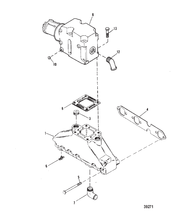 EXHAUST MANIFOLD AND EXHAUST ELBOW