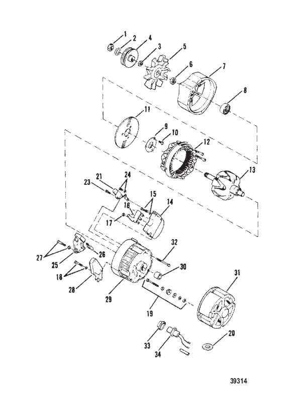 ГЕНЕРАТОР (DELCO REMY №1103113)