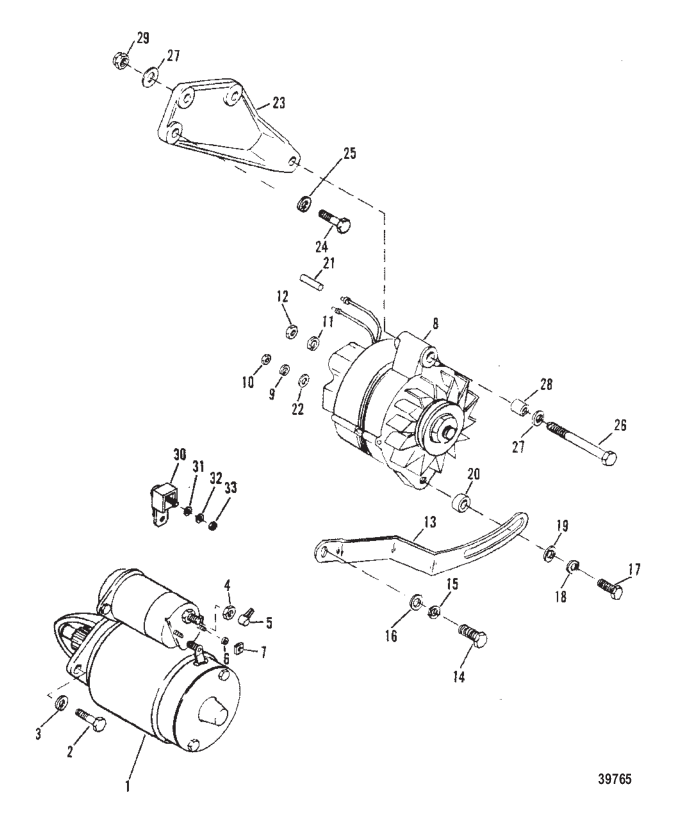 STARTER AND ALTERNATOR