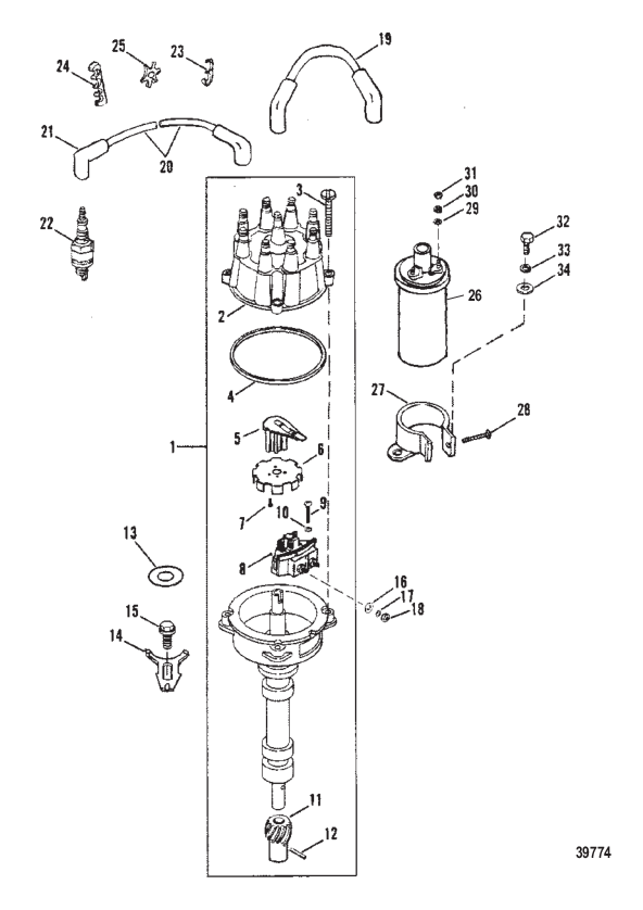 DISTRIBUTOR AND IGNITION COMPONENTS