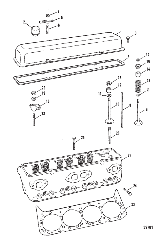 CYLINDER HEAD AND ROCKER COVER (230)