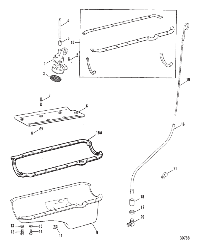 OIL PAN AND OIL PUMP (230)