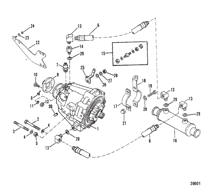 TRANSMISSION AND RELATED PARTS (IN-LINE)