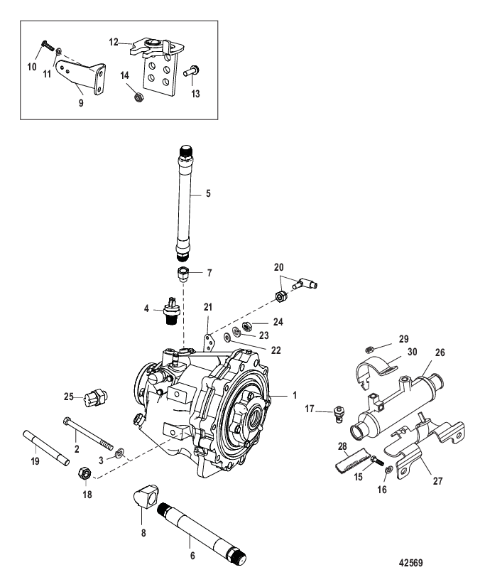 Трансмиссия и связанные детали (Borg-Warner 71C)