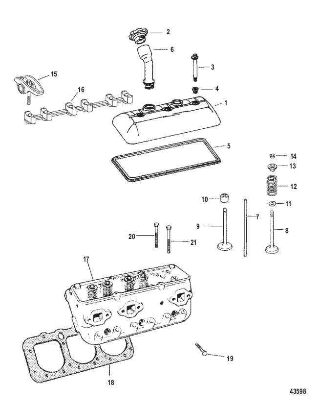 Cylinder Head And Rocker Cover