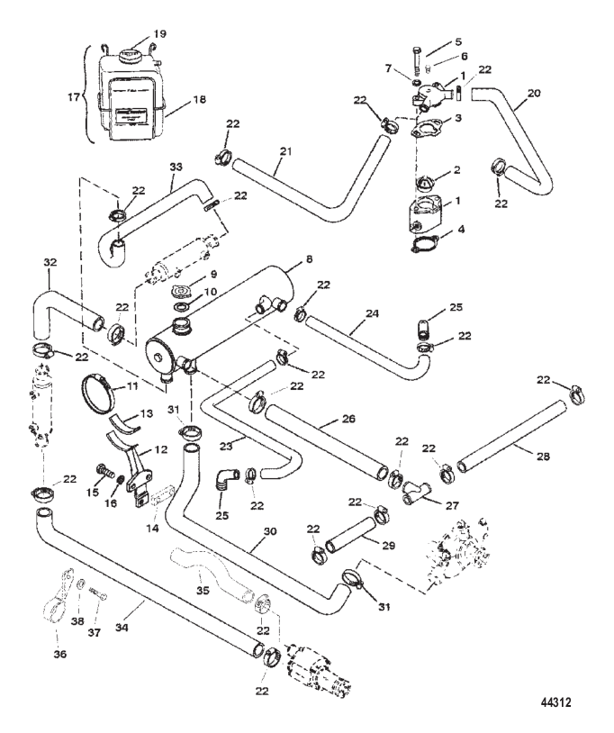 ЗАКРЫТАЯ СИСТЕМА ОХЛАЖДЕНИЯ (HURTH И BORG WARNER 5000)