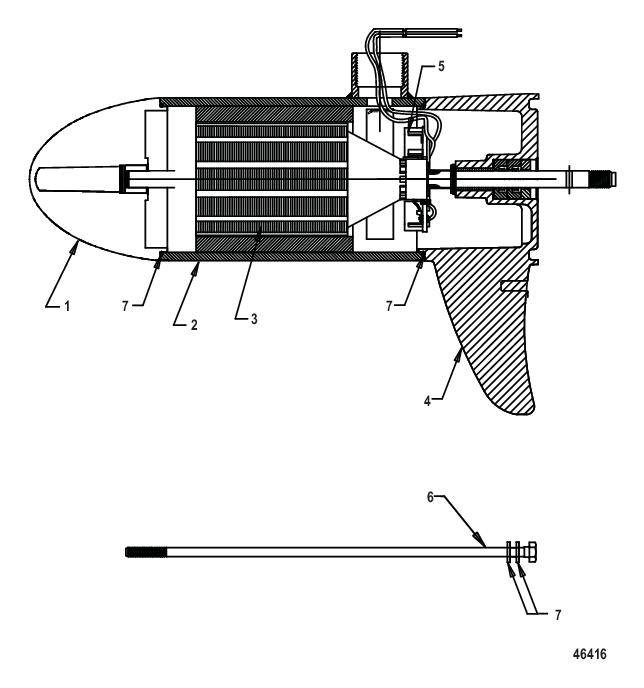 Нижний блок в сборе (FW45 – с регулировкой скорости до 5)(8M0096825)