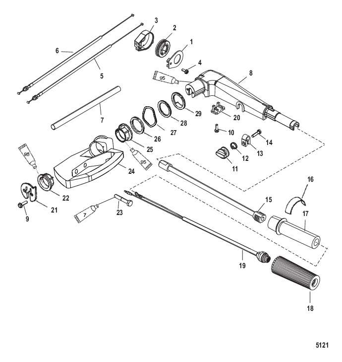 Tiller Handle Assembly