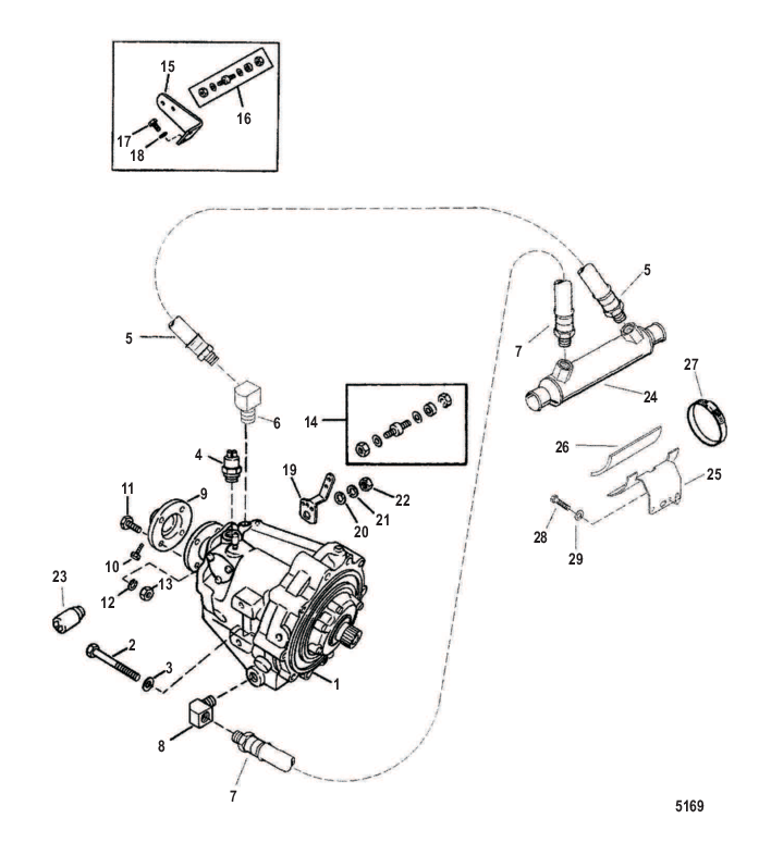 Трансмиссия и связанные детали (Borg Warner 72)