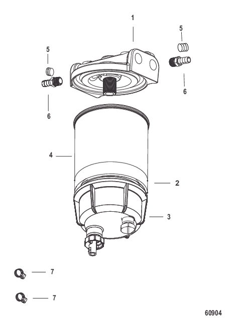 Комплект топливного фильтра водоотделителя Без датчика WIF – SeaPro