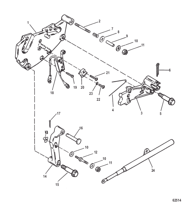 Shift Bracket (NEW DESIGN WITH SPRING GUIDE)