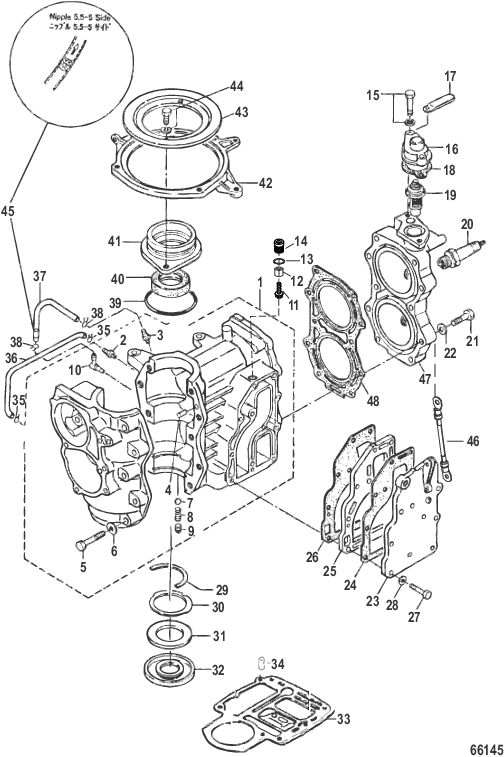 Cylinder Block 0N233235 and above