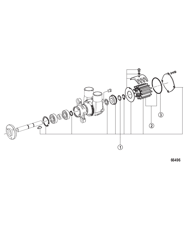 Насос для забортной воды Ремонтный комплект