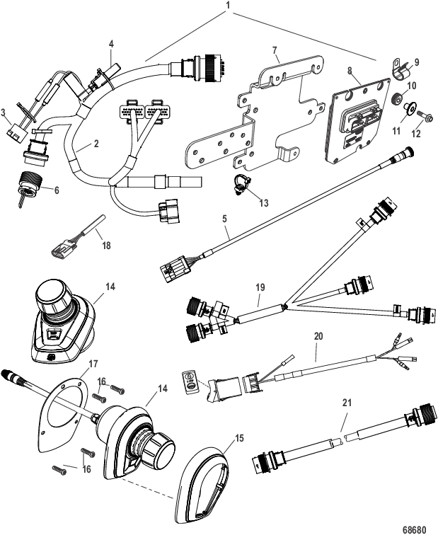 Auxiliary Joystick Station (Optional) Main and Secondary