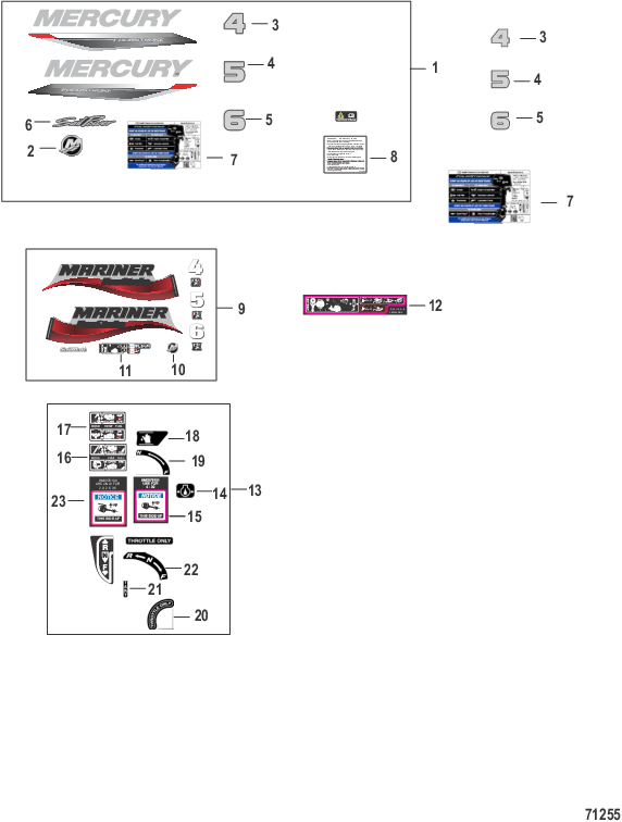 Decals Serial #0R991813 and Above