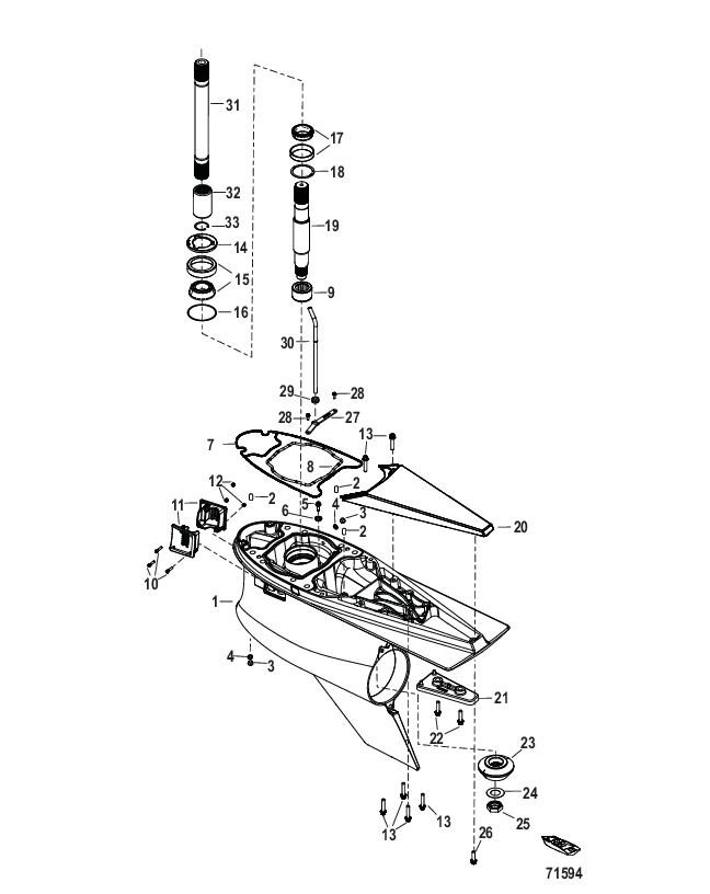 Gear Housing Driveshaft