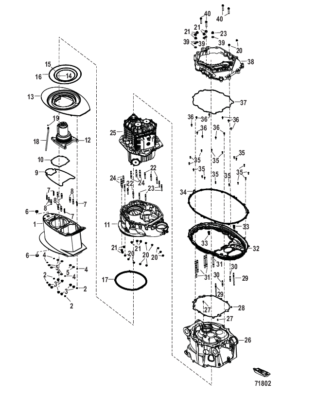 Midsection Fasteners and Seals