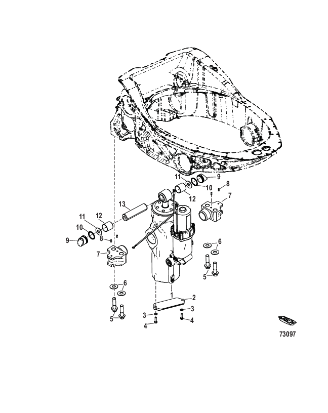 Power Trim Mounting Components