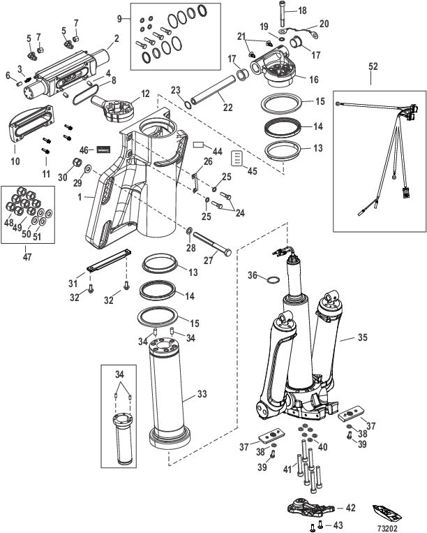 Power Trim/Transom Assembly