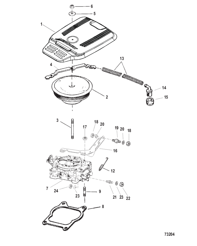 Carburetor And Throttle Linkage (Four Barrel)